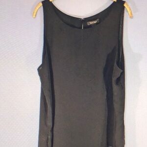 WHBM Black Lightweight Asymmetric Sleeveless Top